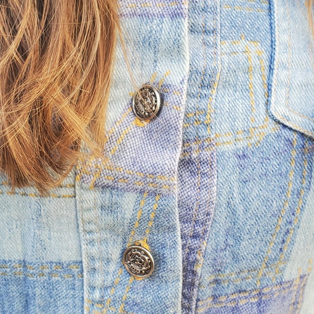 vintage 1970s patchwork suit - Picture 7 of 11